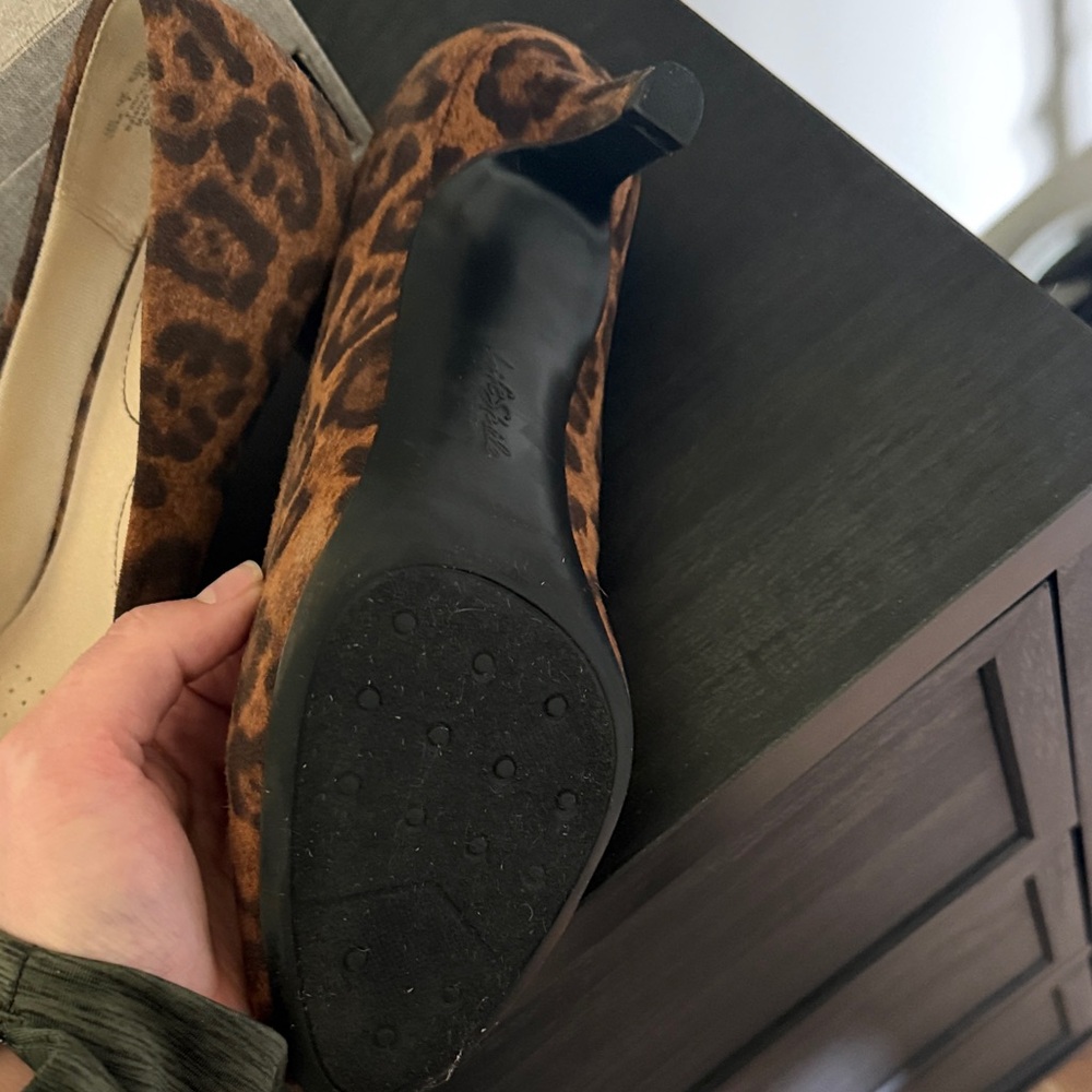 Life Stride Leopard Print Kitten Heel Pumps - Brown - Picture 3 of 3